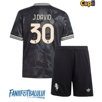 Juventus Jonathan David #30 Echipament de Fotbal Replică 2025-26 Copii Treilea (+ Șorturi)